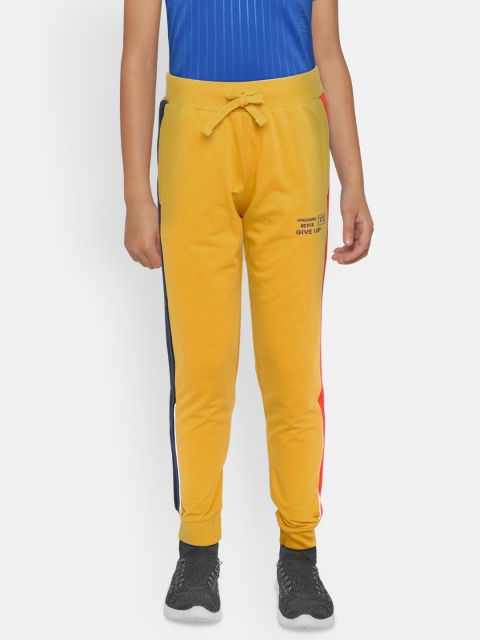 

Indian Terrain Boys Yellow Solid Joggers