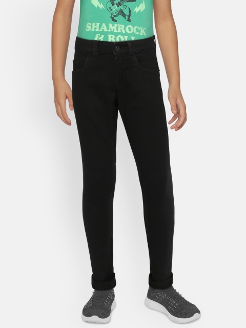 

Indian Terrain Boys Black Regular Fit Mid-Rise Clean Look Stretchable Jeans