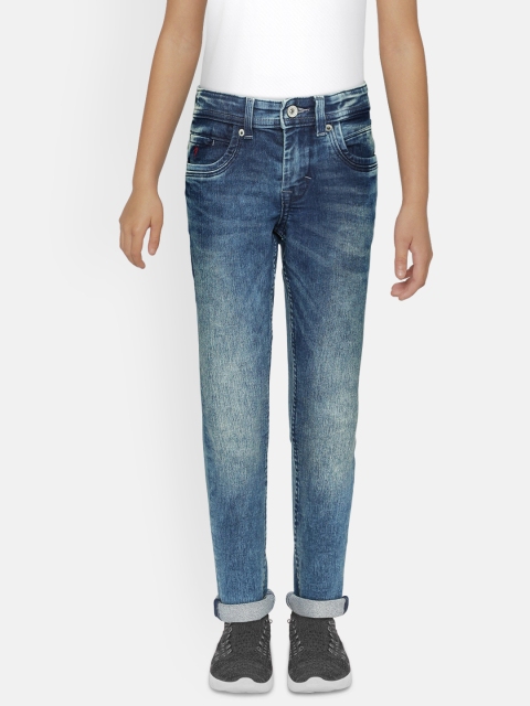 

Indian Terrain Boys Blue Regular Fit Mid-Rise Clean Look Stretchable Jeans