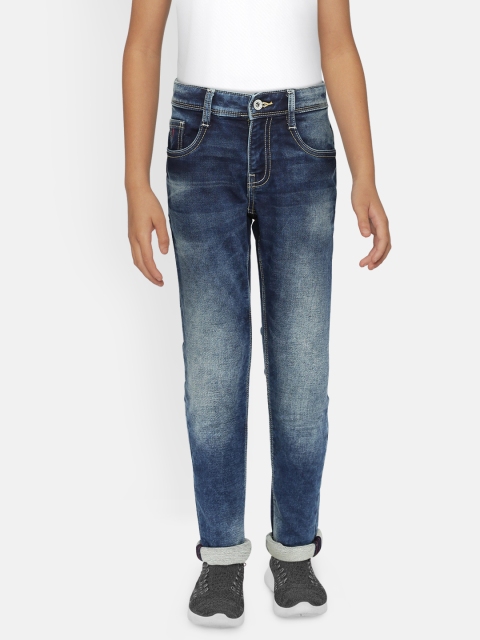 

Indian Terrain Boys Blue Regular Fit Mid-Rise Clean Look Stretchable Jeans