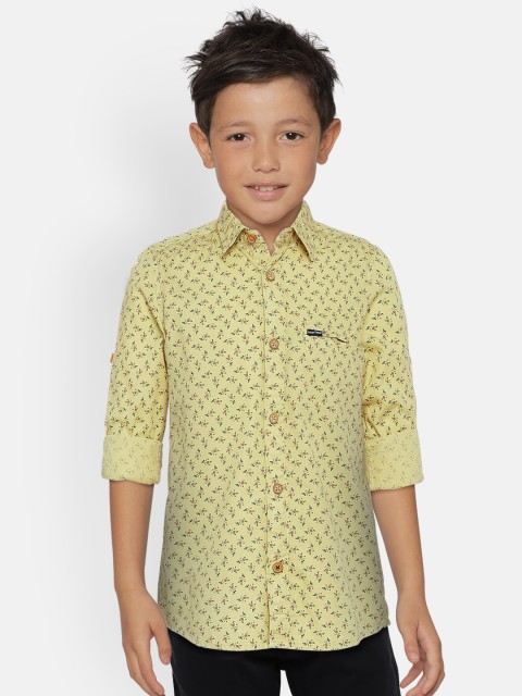 

Indian Terrain Boys Multicolored Regular Fit Printed Casual Shirt, Multi