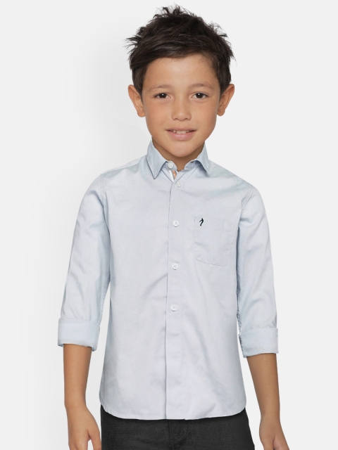 

Indian Terrain Boys Blue Regular Fit Solid Casual Shirt