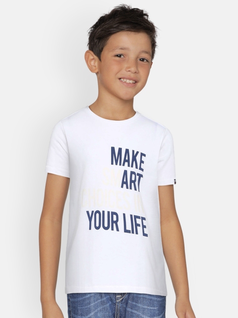

Indian Terrain Boys White Printed Round Neck T-shirt