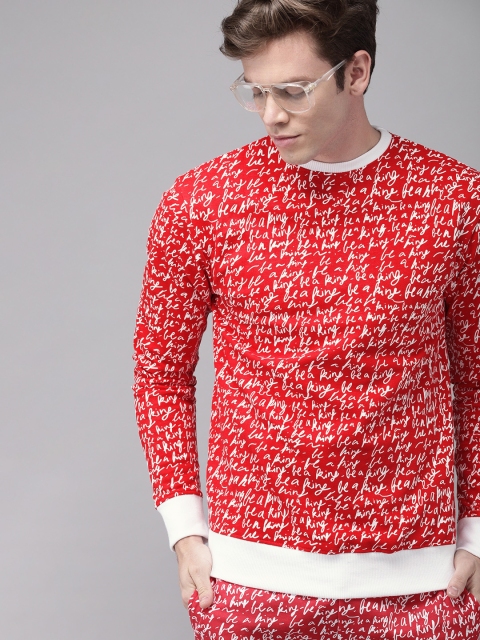 

Budweiser Streetwear Co Unisex Red & White Printed Sweatshirt