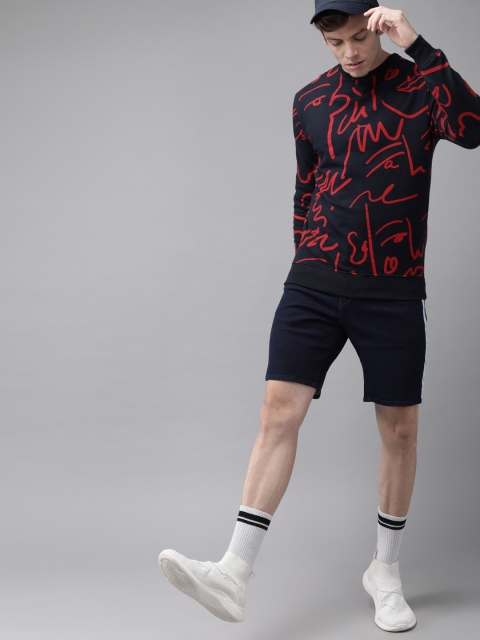 

Budweiser Streetwear Co Unisex Navy Blue & Red Printed Sweatshirt