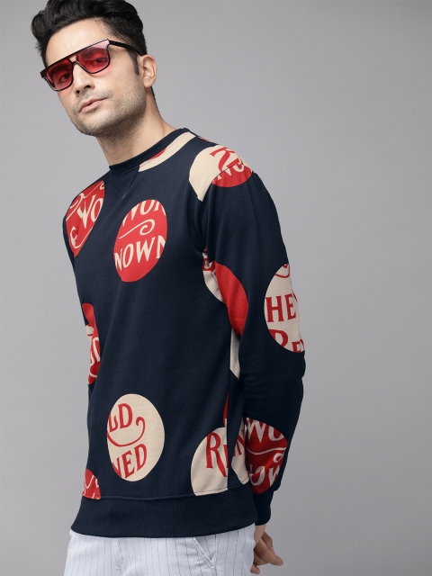 

Budweiser Streetwear Co Unisex Navy Blue & Red Printed Sweatshirt