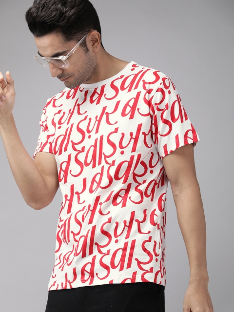 

Budweiser Streetwear Co Unisex White Printed Round Neck T-shirt