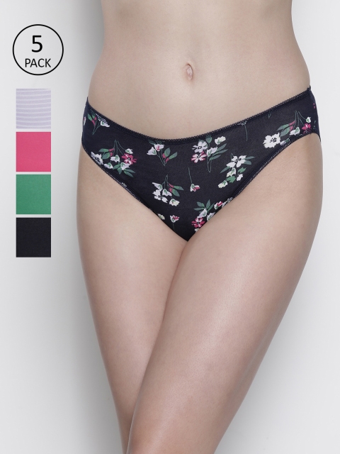 

Marks & Spencer Women Pack Of 5 Briefs T611284, Blue