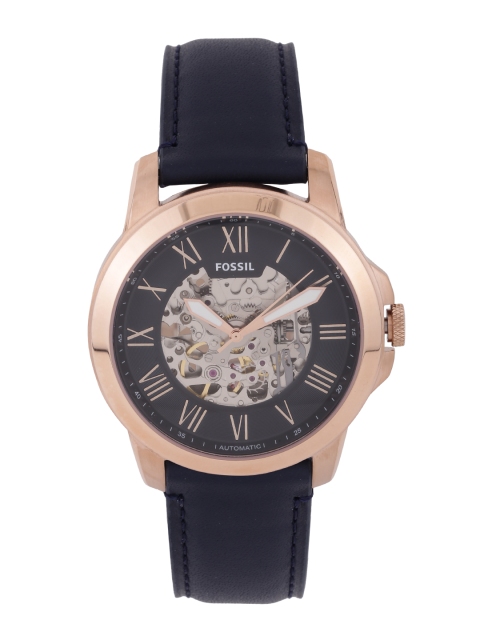 

Fossil Men Grey Visible Mechanism Dial Watch ME3102I