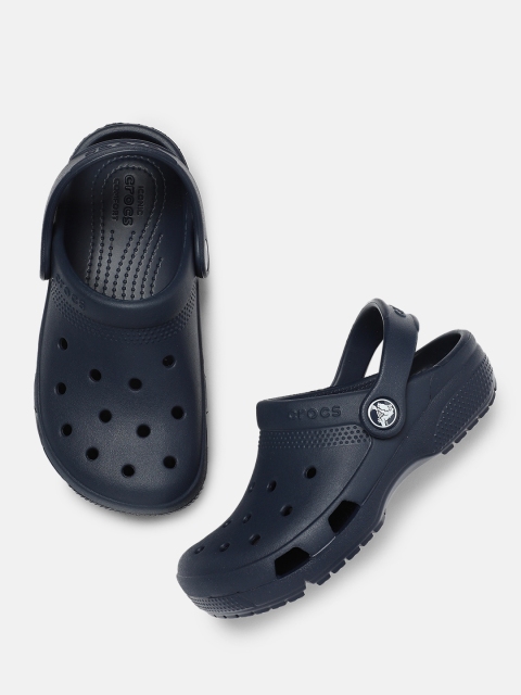 

Crocs Kids Navy Blue Solid Coast Clogs