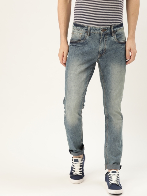 

SINGLE Men Blue Slim Fit Mid-Rise Clean Look Stretchable Jeans