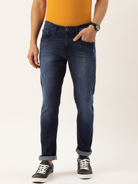 

SINGLE Men Blue Slim Fit Mid-Rise Clean Look Stretchable Jeans