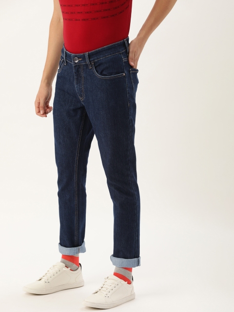 

SINGLE Men Blue Slim Fit Mid-Rise Clean Look Stretchable Jeans