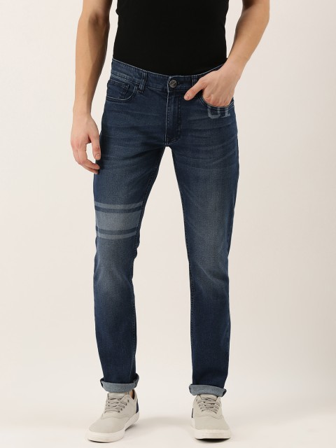 

SINGLE Men Blue Slim Fit Mid-Rise Clean Look Stretchable Jeans