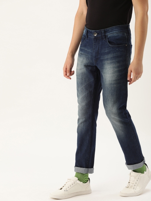 

SINGLE Men Blue Slim Fit Mid-Rise Clean Look Stretchable Jeans