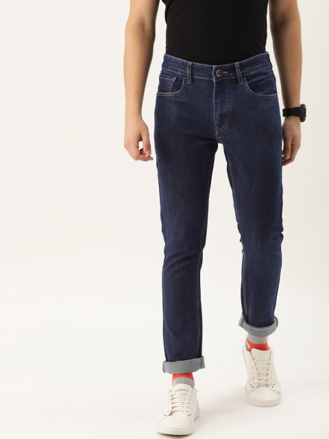

SINGLE Men Blue Slim Fit Mid-Rise Clean Look Stretchable Jeans