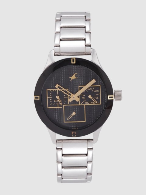 

Fastrack Women Black Textured Analogue Watch NL6078SM09_OR