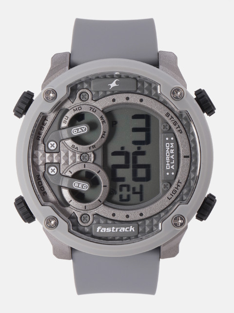 

Fastrack Men Grey Textured Digital Watch NL38045PP02_OR
