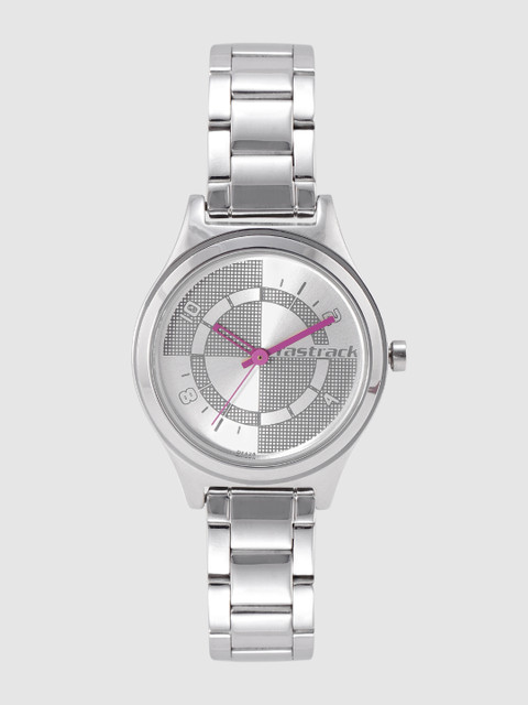 

Fastrack Women Silver-Toned Printed Analogue Watch NL6152SM01_OR
