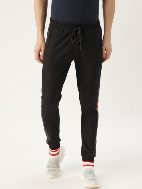 

SINGLE Men Black Solid Slim Fit Joggers