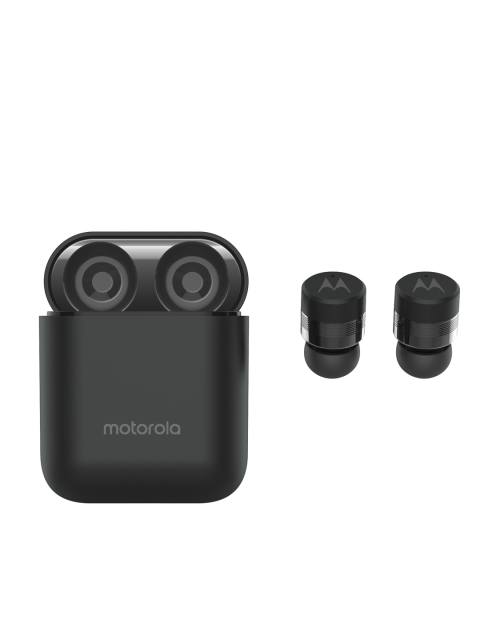 

Motorola Black Verve Buds 110 True Wireless Water-Resistant Earbuds with Google Assistant