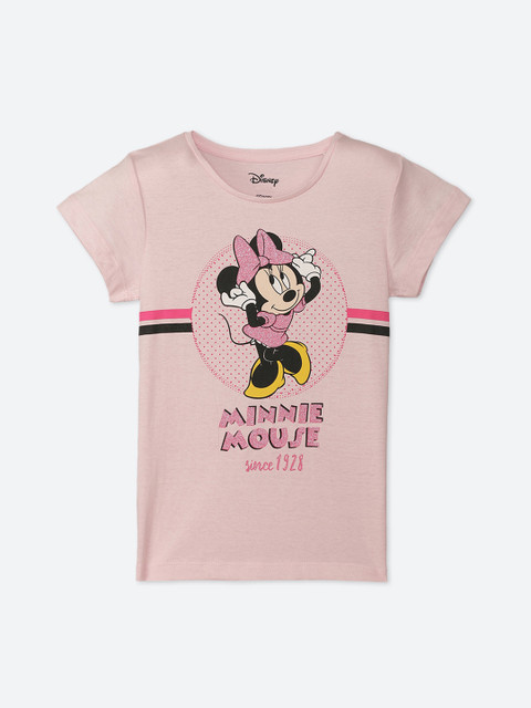 

Kids Ville Mickey & Friends featured Pink Tshirt for Girls