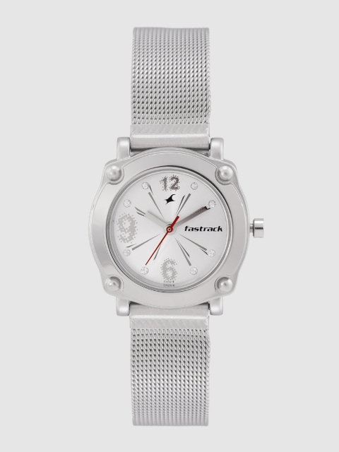 

Fastrack Women Silver-Toned Printed Analogue Watch NL6027SM01_OR