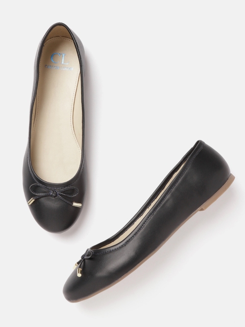 

Carlton London Women Black Solid Ballerinas