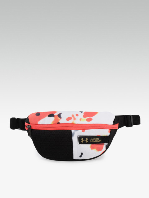

UNDER ARMOUR Unisex Black & White Abstract Print Kazoku Waist Pouch