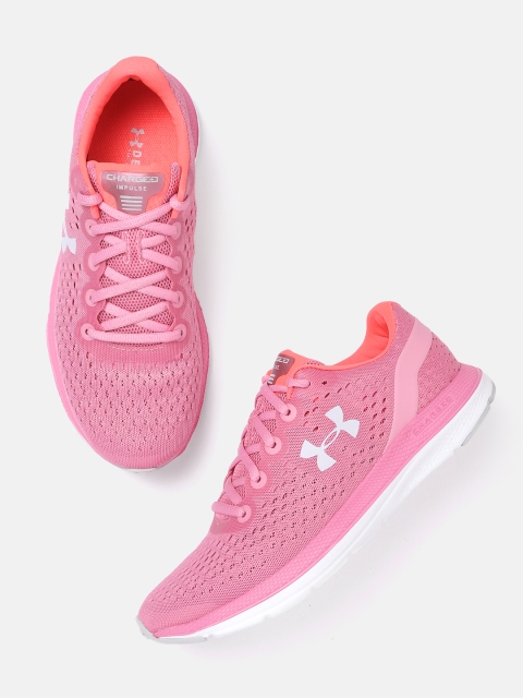

UNDER ARMOUR Women Pink Solid Charged Impulse Running Shoes