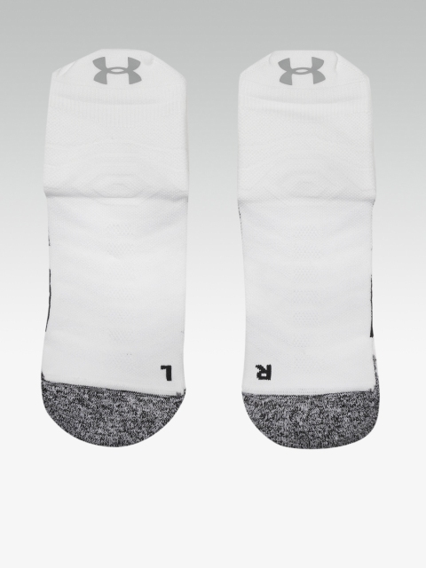 

UNDER ARMOUR Men Solid Drive Quarter Above Ankle Length Socks, White