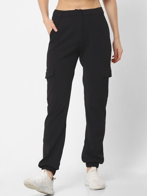 

ONLY Women Black Regular Fit Solid Joggers