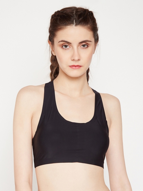 

Golden Girl Black Solid Non-Wired Lightly Padded Sports Bra 119