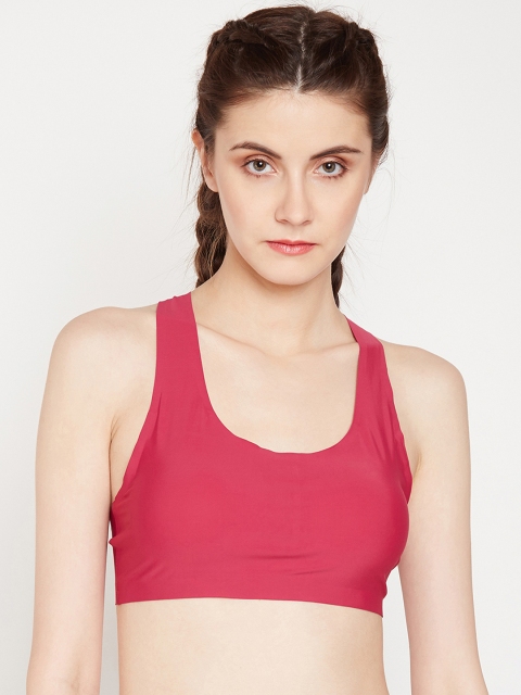 

Golden Girl Red Solid Non-Wired Lightly Padded Sports Bra 119