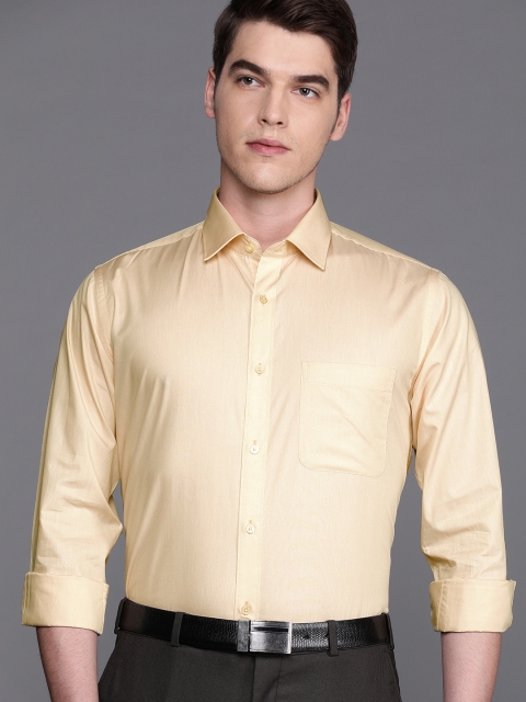 

Raymond Men Orange Slim Fit Solid Formal Shirt