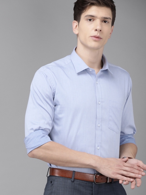 

Park Avenue Men Blue Solid Slim Fit Formal Shirt