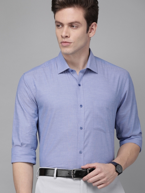 

Park Avenue Men Blue Slim Fit Solid Formal Shirt