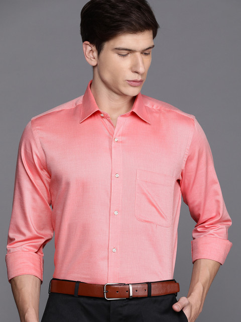 

Raymond Men Red Contemporary Fit Solid Formal Shirt