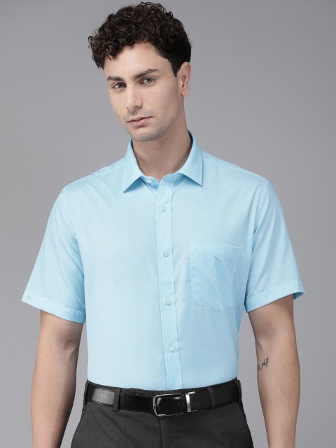 

Park Avenue Men Blue Regular Fit Solid Formal Shirt