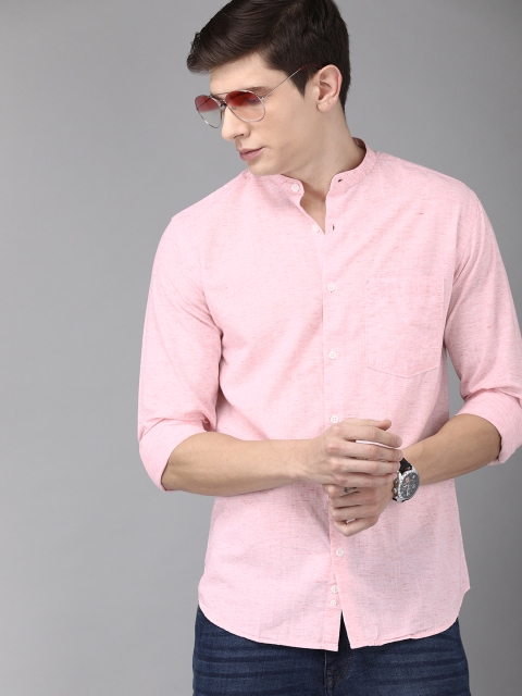 

Park Avenue Men Red Slim Fit Solid Casual Shirt