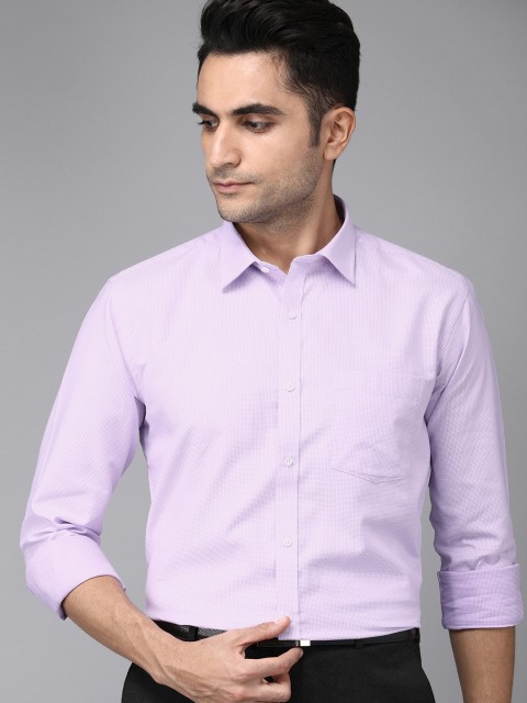 

Park Avenue Men Violet Slim Fit Self Design Formal Shirt