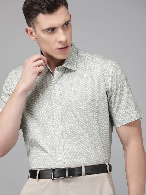 

Park Avenue Men Grey Regular Fit Printed Formal Shirt