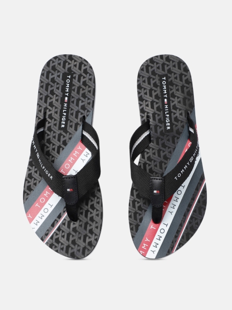 

Tommy Hilfiger Women Black Printed Thong Flip-Flops