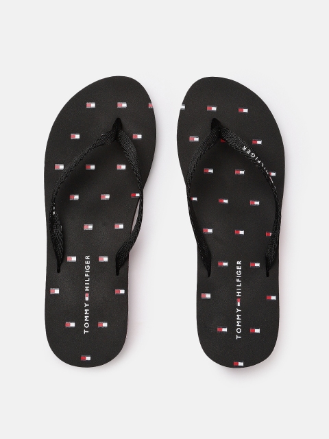 

Tommy Hilfiger Women Black Printed Thong Flip-Flops