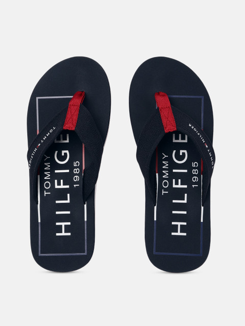 

Tommy Hilfiger Men Navy Blue Printed Thong Flip-Flops