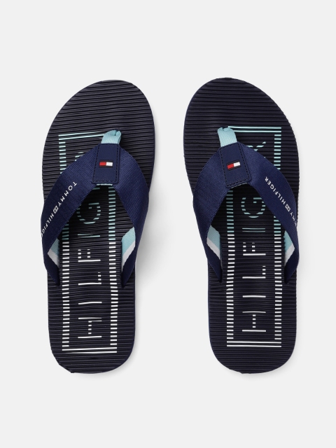 

Tommy Hilfiger Men Navy Blue Printed Thong Flip-Flops