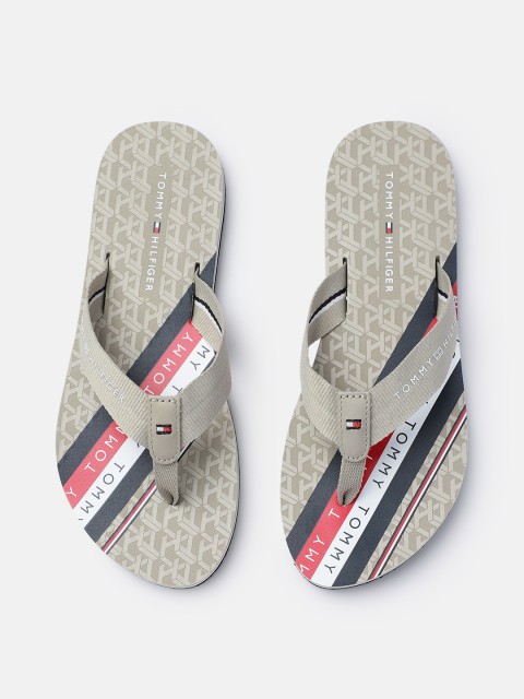 

Tommy Hilfiger Women Grey Printed Thong Flip-Flops