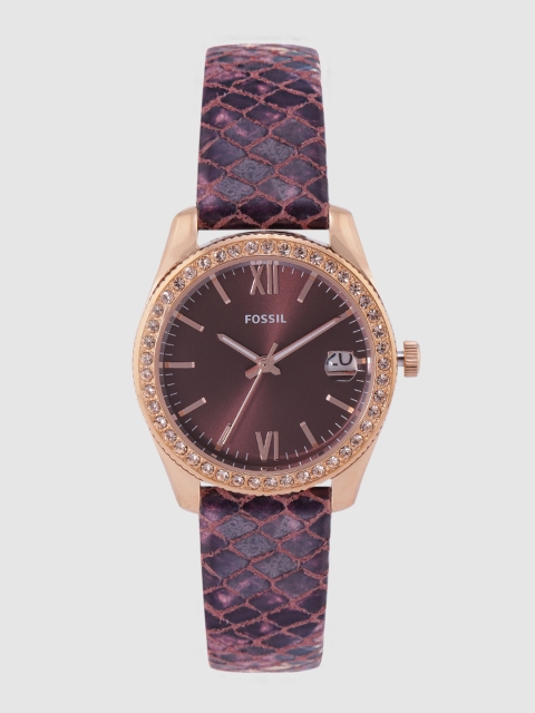 

Fossil Women Burgundy Analogue Watch ES4637_OR