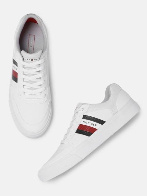 

Tommy Hilfiger Men White Solid Sneakers