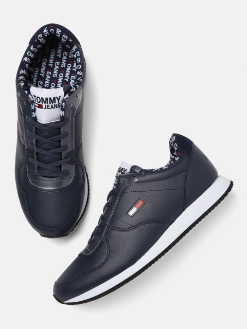 

Tommy Hilfiger Men Navy Blue Solid Sneakers